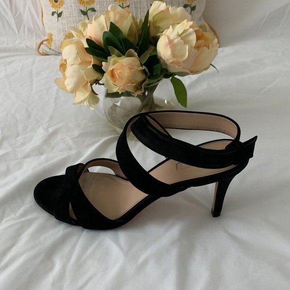 Antonio Melani Judena Women´s Black Ankle Strap Heels, Size 9 - Picture 2 of 16